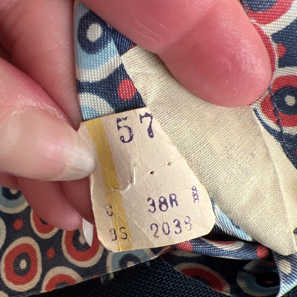 Vintage 70s Blazer Suit Jacket The Knack Sport Coat Blue Vtg Midcentury Mens 38R - Picture 6 of 13